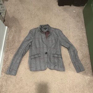 Gray Plaid Blazer